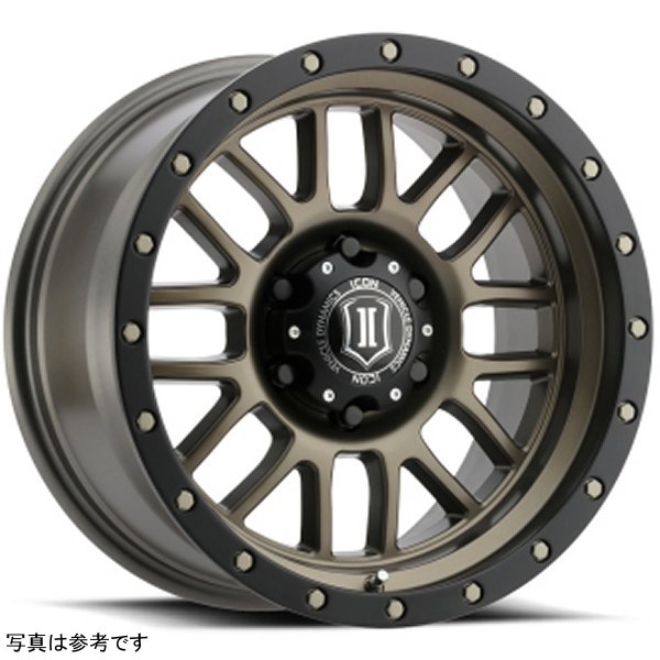 ICON Alpha 17x8.5 6x5.5 0mm Offset 4.75in BS 106.1mm Bore Bronze Wheel