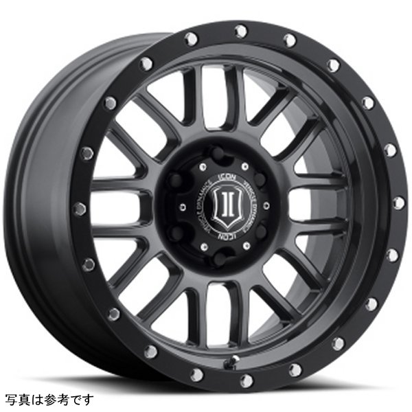 ICON Alpha 20x9 8x170 0mm Offset 5in BS 125.2mm Bore Gun Metal Wheel