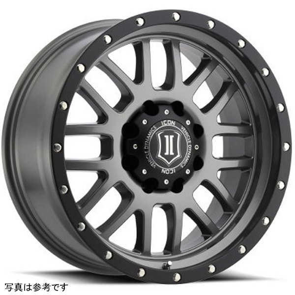 ICON Alpha 20x9 8x180 12mm Offset 5.5in BS Gunmetal Wheel