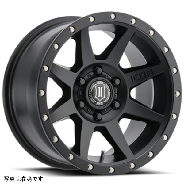 ICON Rebound 17x8.5 5x150 25mm Offset 5.75in BS 110.1mm Bore Satin Black Wheel