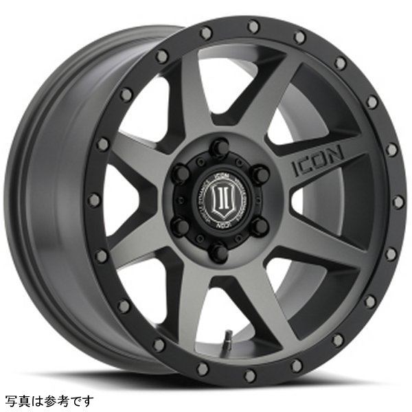 ICON Rebound 17x8.5 5x150 25mm Offset 5.75in BS 110.1mm Bore Titanium Wheel