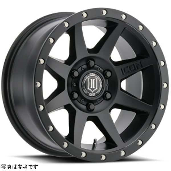 ICON Rebound 17x8.5 6x135 6mm Offset 5in BS 87.1mm Bore Satin Black Wheel