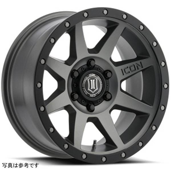 ICON Rebound 17x8.5 6x135 6mm Offset 5in BS 87.1mm Bore Titanium Wheel