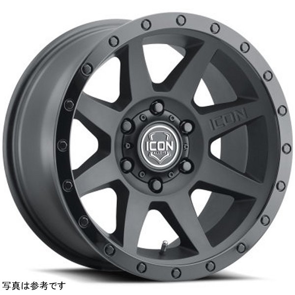ICON Rebound 17x8.5 5x5 -6mm Offset 4.5in BS 71.5mm Bore Double Black Wheel