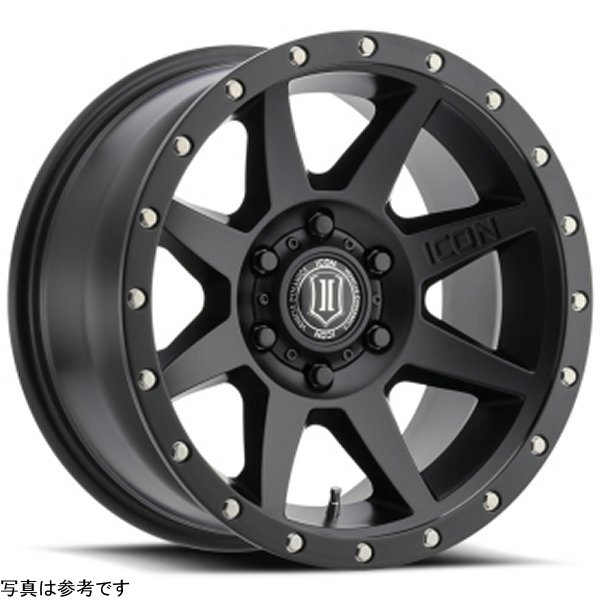 ICON Rebound 17x8.5 5x5 -6mm Offset 4.5in BS 71.5mm Bore Satin Black Wheel
