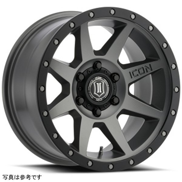 ICON Rebound 17x8.5 5x5 -6mm Offset 4.5in BS 71.5mm Bore Titanium Wheel