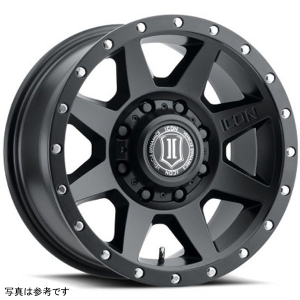 ICON Rebound 17x8.5 8x170 6mm Offset 5in BS 125mm Bore Satin Black Wheel
