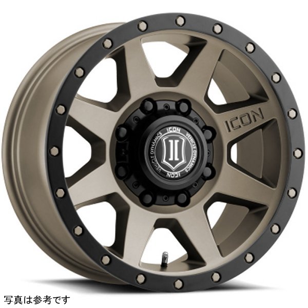 ICON Rebound 17x8.5 8x170 6mm Offset 5in BS 125mm Bore Titanium Wheel