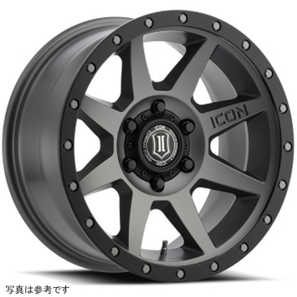ICON Rebound 17x8.5 6x5.5 0mm Offset 4.75in BS 106.1mm Bore Titanium Wheel