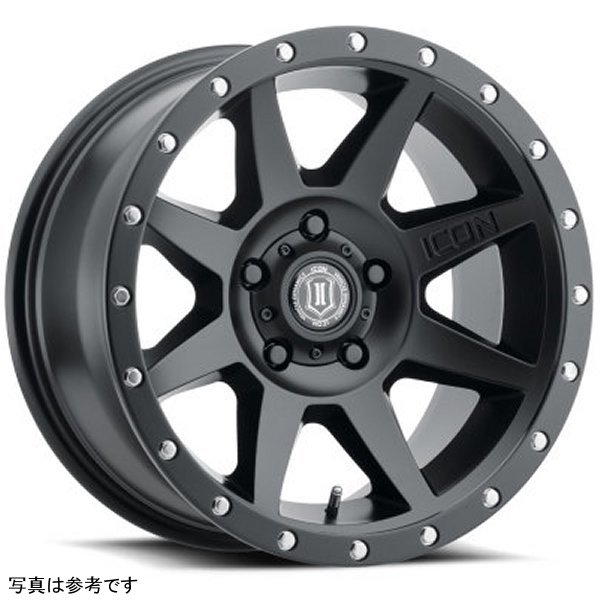 ICON Rebound 17x8.5 5x5.5 0mm Offset 4.75in BS Satin Black Wheel