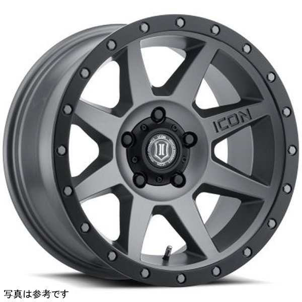 ICON Rebound 17x8.5 5x5.5 0mm Offset 4.75in BS 77.9mm Bore Titanium Wheel