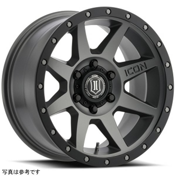 ICON Rebound 17x8.5 6x5.5 25mm Offset 5.75in BS 95.1mm Bore Titanium Wheel