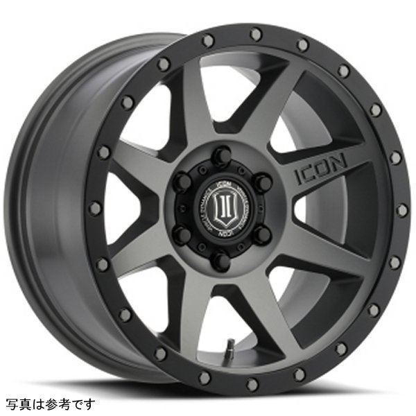ICON Rebound 17x8.5 6x120 0mm Offset 4.75in BS 67mm Bore Titanium Wheel