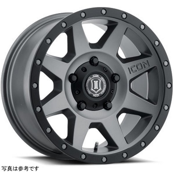 ICON Rebound 18x9 5x150 25mm Offset 6in BS 110.1mm Bore Titanium Wheel