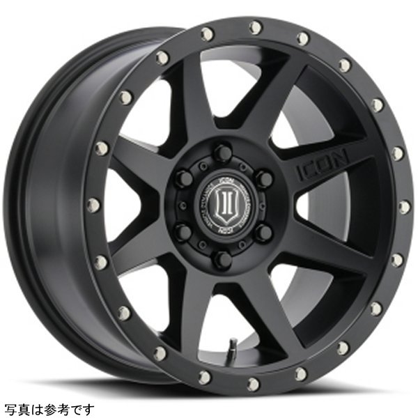 ICON Rebound 18x9 5x5 -12mm Offset 4.5in BS 71.5mm Bore Satin Black Wheel