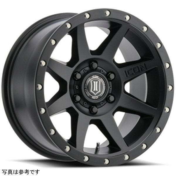 ICON Rebound 18x9 6x5.5 0mm Offset 5in BS 106.1mm Bore Satin Black Wheel