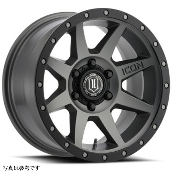 ICON Rebound 18x9 6x5.5 0mm Offset 5in BS 106.1mm Bore Titanium Wheel