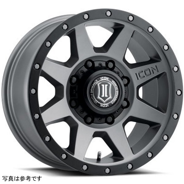 ICON Rebound HD 18x9 8x180 12mm Offset 5.5in BS 124.2mm Bore Titanium Wheel
