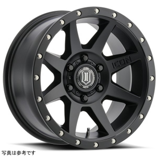 ICON Rebound 18x9 6x5.5 25mm Offset 6in BS 95.1mm Bore Satin Black Wheel