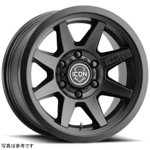 ICON Rebound 17x8.5 5x5 -6mm Offset 4.5in BS 71.5mm Bore Satin Black Wheel