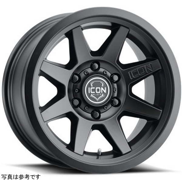 ICON Rebound 17x8.5 6x5.5 0mm Offset 4.75in BS 106.1mm Bore Satin Black Wheel
