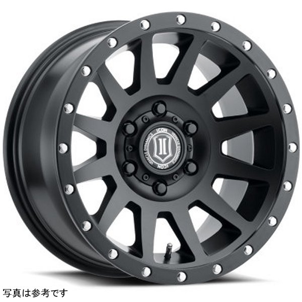 ICON Compression 17x8.5 6x135 6mm Offset 5in BS 87.1mm Bore Satin Black Wheel