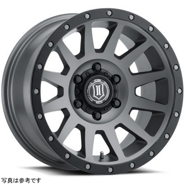 ICON Compression 17x8.5 6x135 6mm Offset 5in BS 87.1mm Bore Titanium Wheel