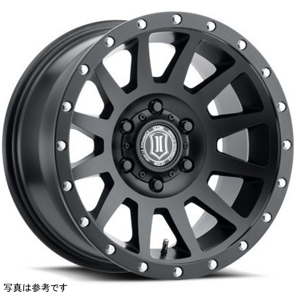 ICON Compression 17x8.5 5x5 -6mm Offset 4.5in BS 71.5mm Bore Satin Black Wheel