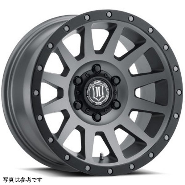ICON Compression 17x8.5 5x5 -6mm Offset 4.5in BS 71.5mm Bore Titanium Wheel