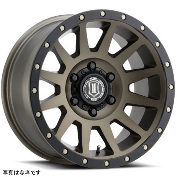 ICON Compression 17x8.5 6x5.5 0mm Offset 4.75in BS 106.1mm Bore Bronze Wheel