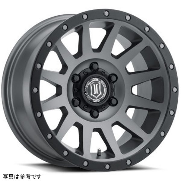 ICON Compression 17x8.5 6x5.5 25mm Offset 5.75in BS 95.1mm Bore Titanium Wheel
