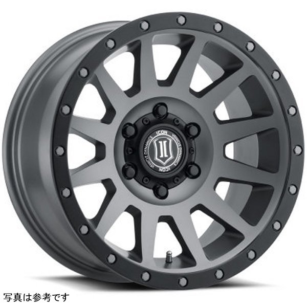 ICON Compression 18x9 5x150 25mm Offset 6in BS Titanium Wheel