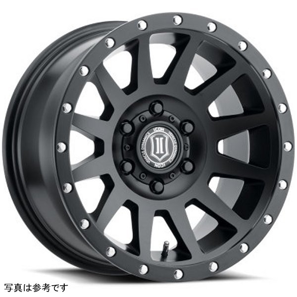 ICON Compression 18x9 6x5.5 0mm Offset 5in BS Satin Black Wheel