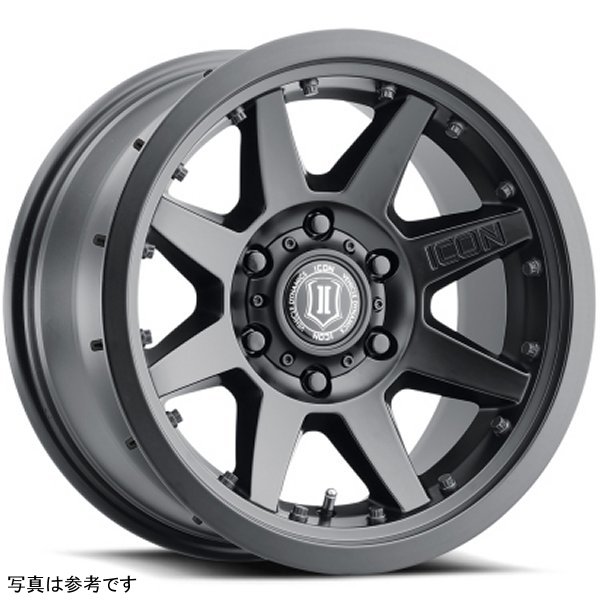 ICON Rebound Pro 17x8.5 6x135 6mm Offset 5in BS 87.1mm Bore Satin Black Wheel