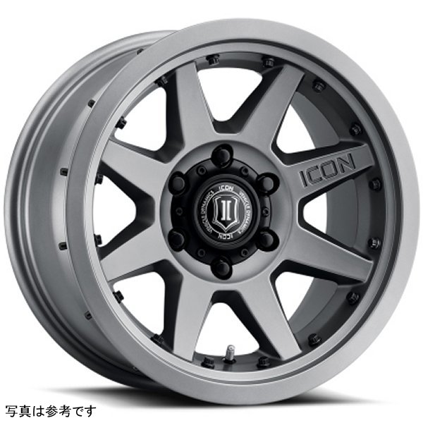 ICON Rebound Pro 17x8.5 5x4.5 0mm Offset 4.75in BS 71.5mm Bore Titanium Wheel
