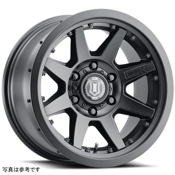 ICON Rebound Pro 17x8.5 5x5 -6mm Offset 4.5in BS 71.5mm Bore Satin Black Wheel