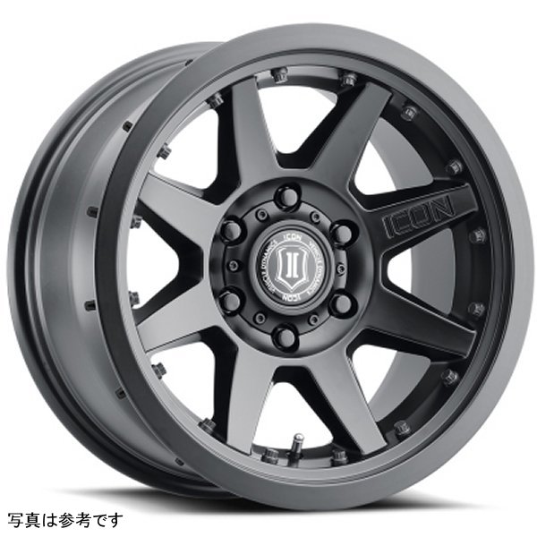 ICON Rebound Pro 17x8.5 6x5.5 25mm Offset 5.75in BS 95.1mm Bore Satin Black Wheel