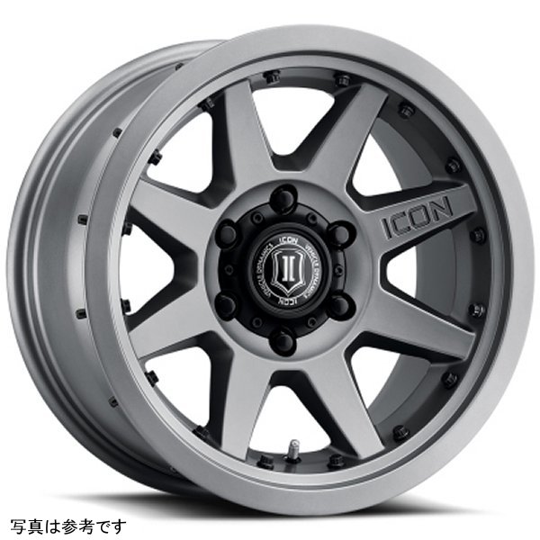 ICON Rebound Pro 17x8.5 6x5.5 25mm Offset 5.75in BS 95.1mm Bore Titanium Wheel