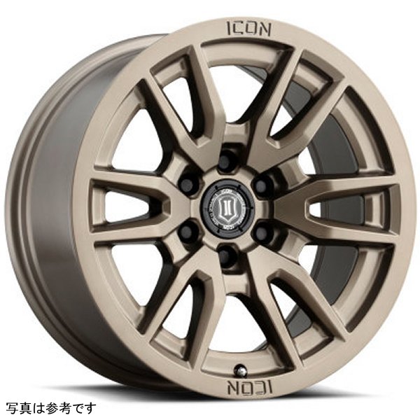 ICON Vector 6 17x8.5 6x135 6mm Offset 5in BS 87.1mm Bore Bronze Wheel