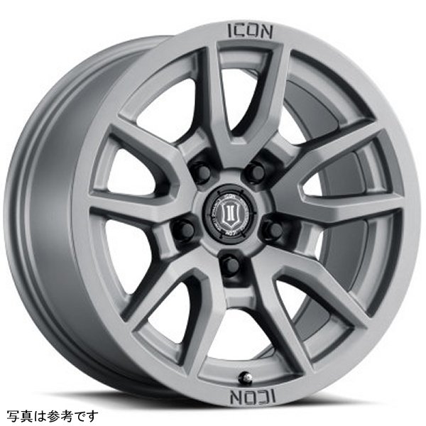 ICON Vector 5 17x8.5 5x150 25mm Offset 5.75in BS 110.1mm Bore Titanium Wheel