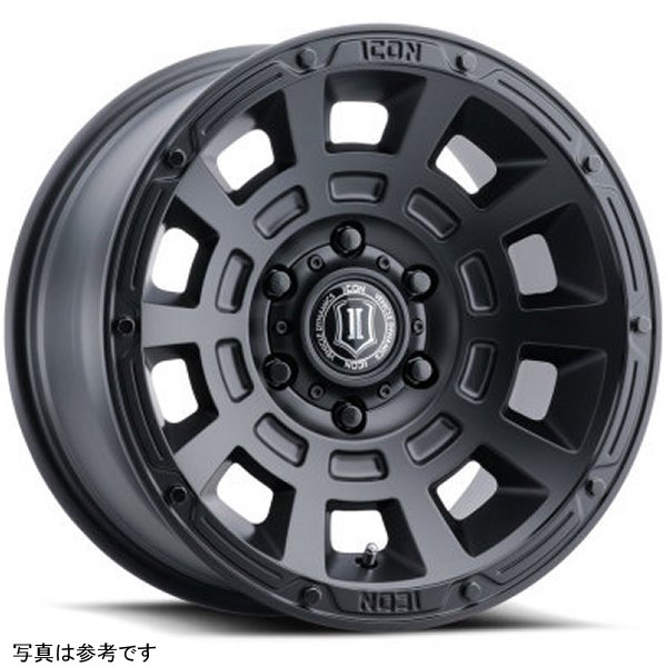 ICON Thrust 17x8.5 6x5.5 0mm Offset 4.75in BS Satin Black Wheel