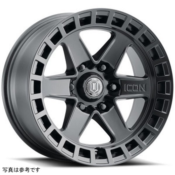 ICON Raider 17x8.5 6x135 6mm Offset 5in BS Satin Black Wheel