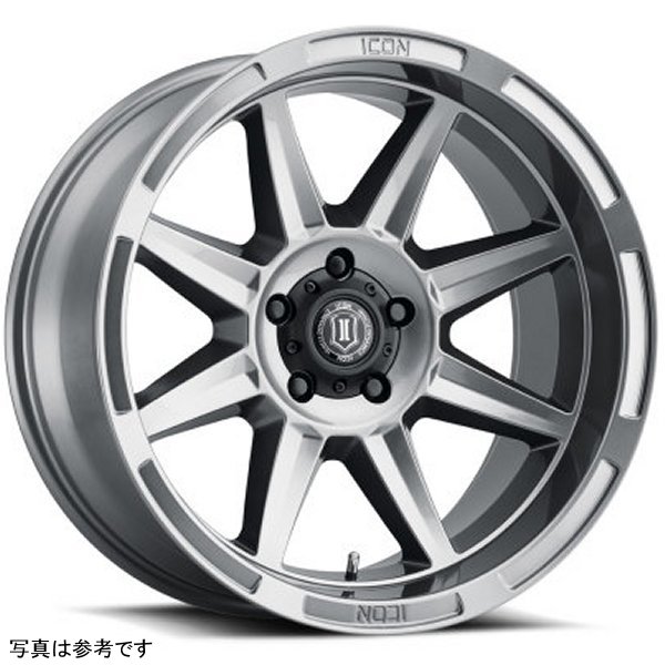 ICON Bandit 20x10 6x135 -24mm 4.5in BS 87.10mm Bore Gun Metal Wheel