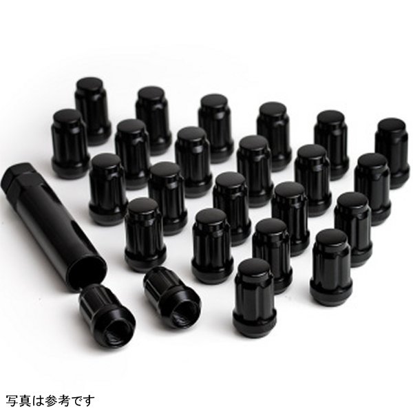Lug Nut Kit Black - 14x1.5 - 32 Lug Nuts w/ Key