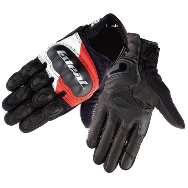 プロテクションメッシュグローブ ヘリテージ 白/赤