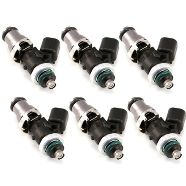 ID1050X Injectors 14mm (Grey) Adaptor Top GTR Lower Spacer (Set of 6)