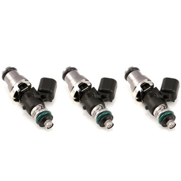 1340cc Injectors - 48mm Length - 14mm Grey Top - 14mm Lower O-Ring (Set of 3)