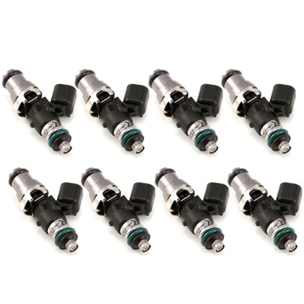 1340cc Injectors - 48mm Length - 14mm Grey Top - 14mm Lower O-Ring (Set of 8)