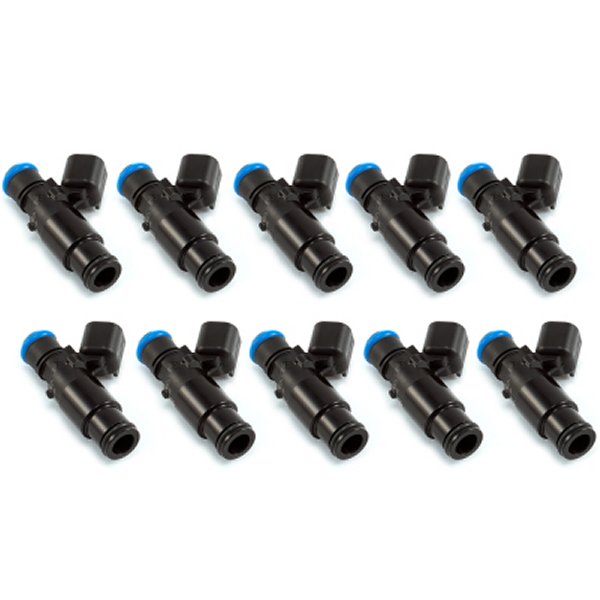 ID1300x Injectors- 08+ Dodge Viper 8.3/8.4L 14mm Bottom Adapters (Black)-Set of 10