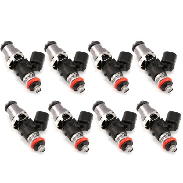 1340cc Injectors-48mm Length - 14mm Grey Top - 15mm (Orange) Low O-Ring (Set of 8)